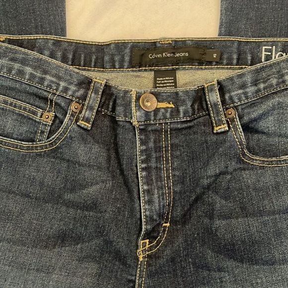 Calvin Klein Flare Blue Women's Jeans Size 12 - Picture 4 of 4